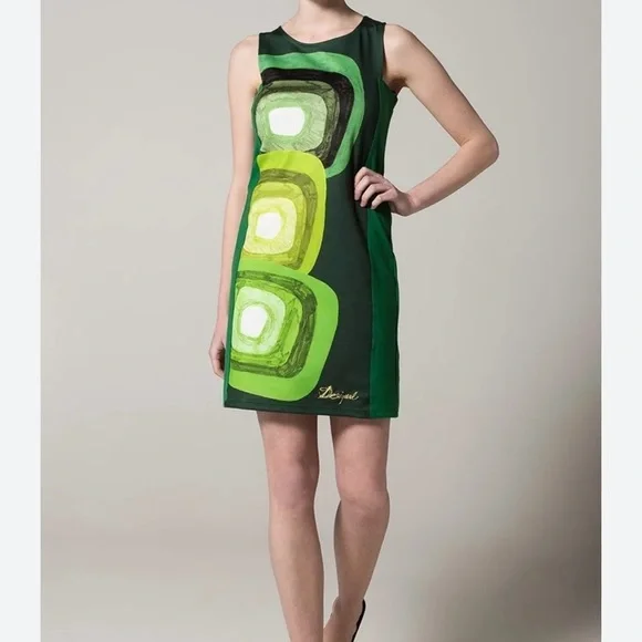 slim fit dress slacks Desigual > 26SWVK40 Dress Green – Thirty Three Boutique main image 0